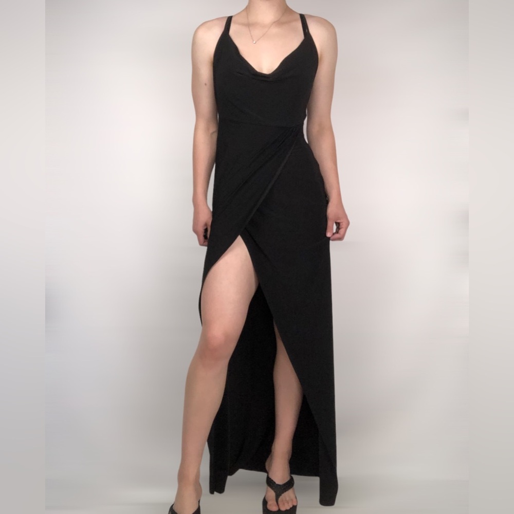 NWT Nasty Gal Don't Slip Up Cowl Neck Maxiβ Dress